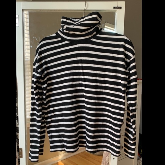 J crew oversized striped turtleneck - Picture 2 of 4